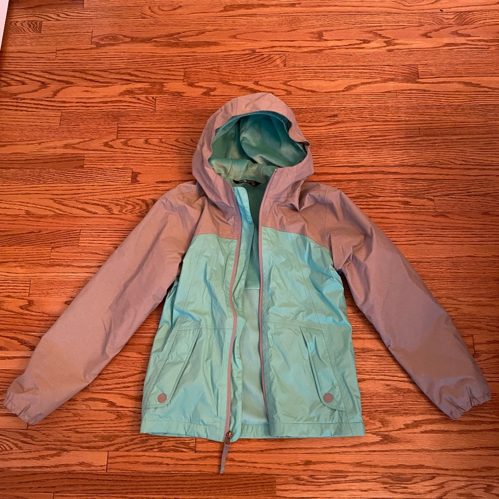 North Face kids rain coat
